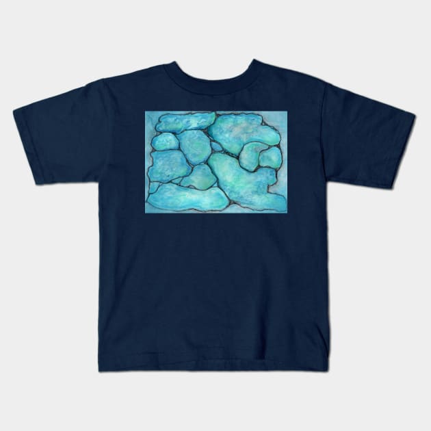 Southwest Turquoise Geode Kids T-Shirt by ArtisticEnvironments